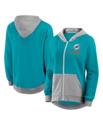 Fanatics - Women's Aqua Miami Dolphins Hit It Full-Zip Hoodie