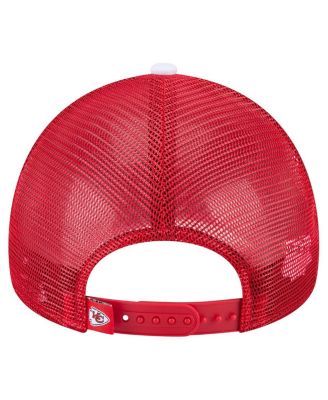 Toddler Red Kansas City Chiefs Sport Night Color Block 9FORTY A-Frame Trucker Adjustable Hat