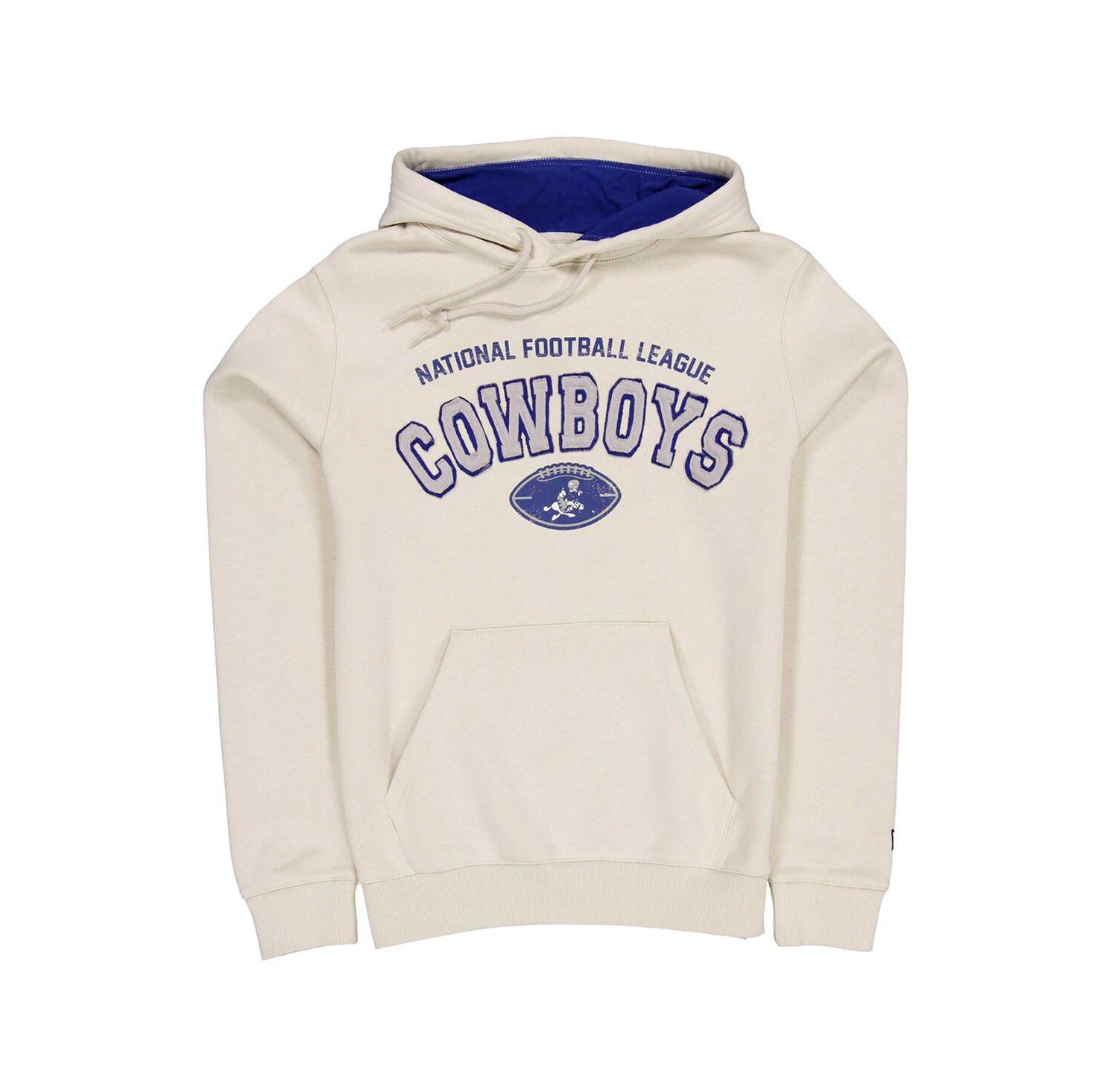 Men's Cream Dallas Cowboys Historic Pullover Hoodie