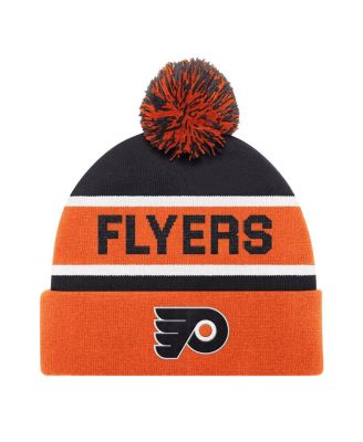 Starter - Men's Black Philadelphia Flyers Cuffed Knit Hat with Pom