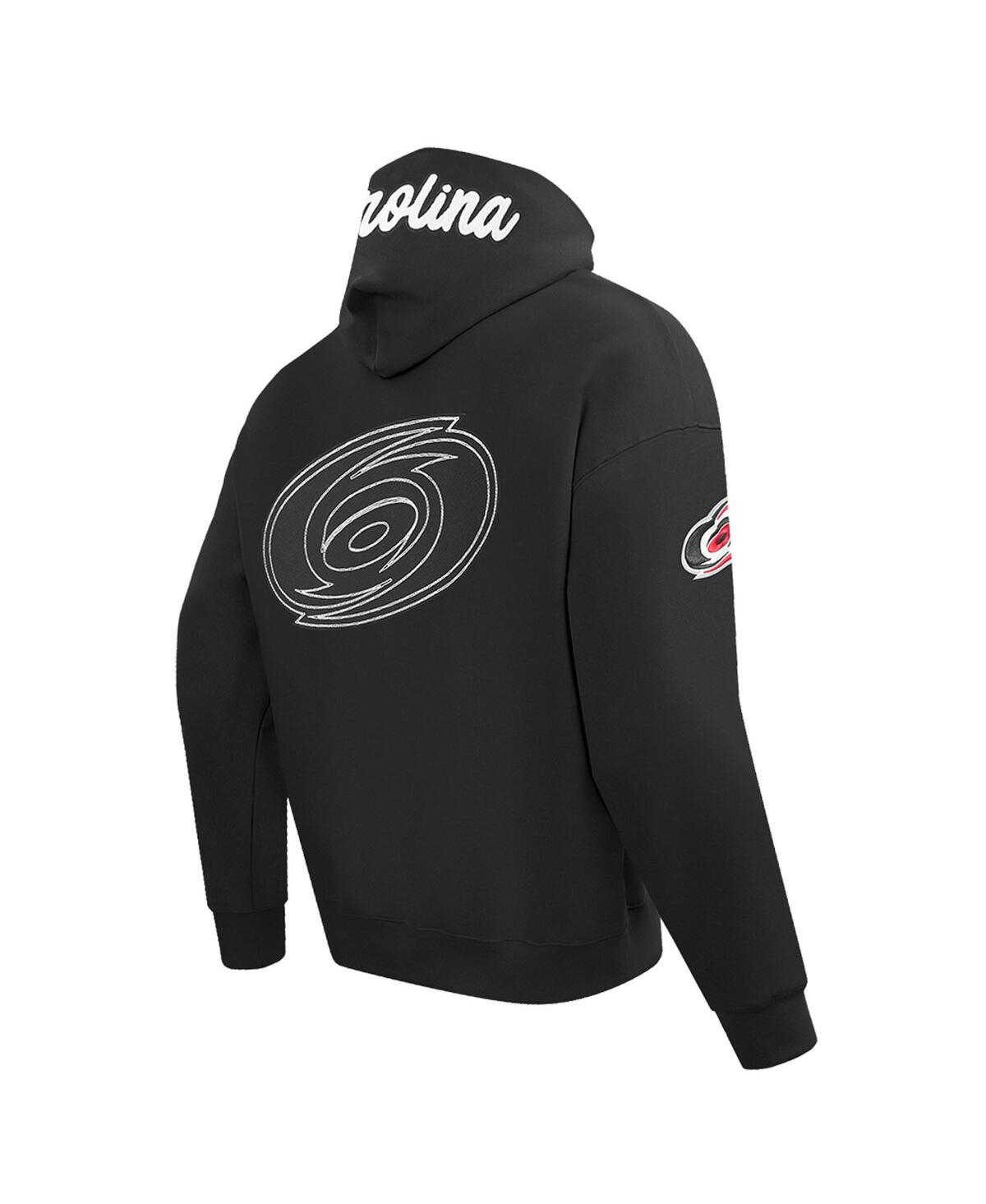 Pro Standard Men's Black Carolina Hurricanes Paint The City Pullover Hoodie In Black
