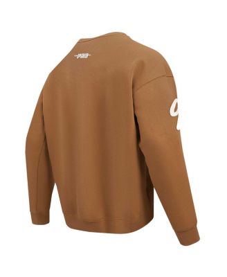 Men's Joe Burrow Brown Cincinnati Bengals Pullover Crewneck Sweatshirt