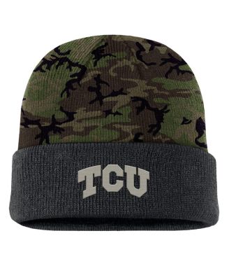 Nike - Men's Camo TCU Horned Frogs Military Appreciation Cuffed Knit Hat