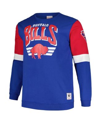 Men's Royal Buffalo Bills Big Tall Fleece Pullover Sweatshirt