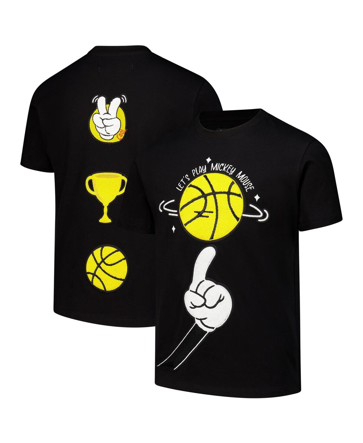 Freeze Max Big Boys And Girls Mickey Mouse Black Mickey Friends Let's Play T-shirt In Black
