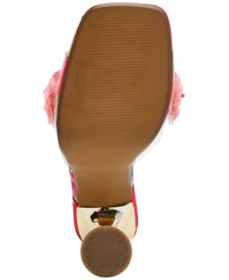 Women's Blondee Floral Flare-Heel Dress Sandals