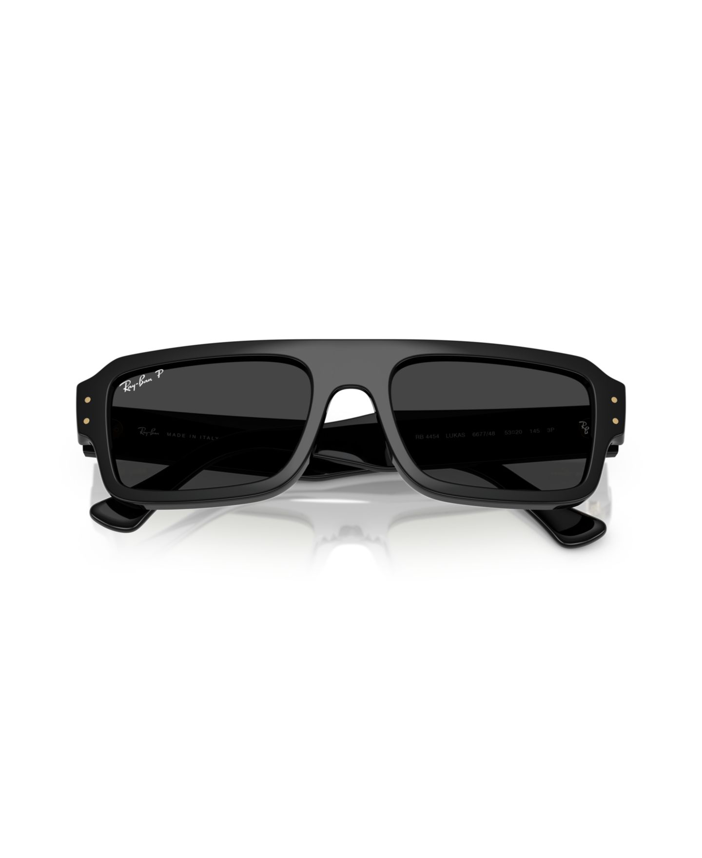 Солнцезащитные очки Ray-Ban Unisex Polarized Sunglasses, Flacco RB4454, цвет: Чёрный — фото 2