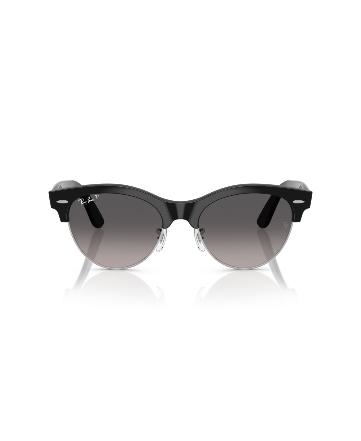Солнцезащитные очки Ray-Ban Unisex Clubmaster Way Polarized, RB2341, цвет: Чёрный серебряный — фото 5