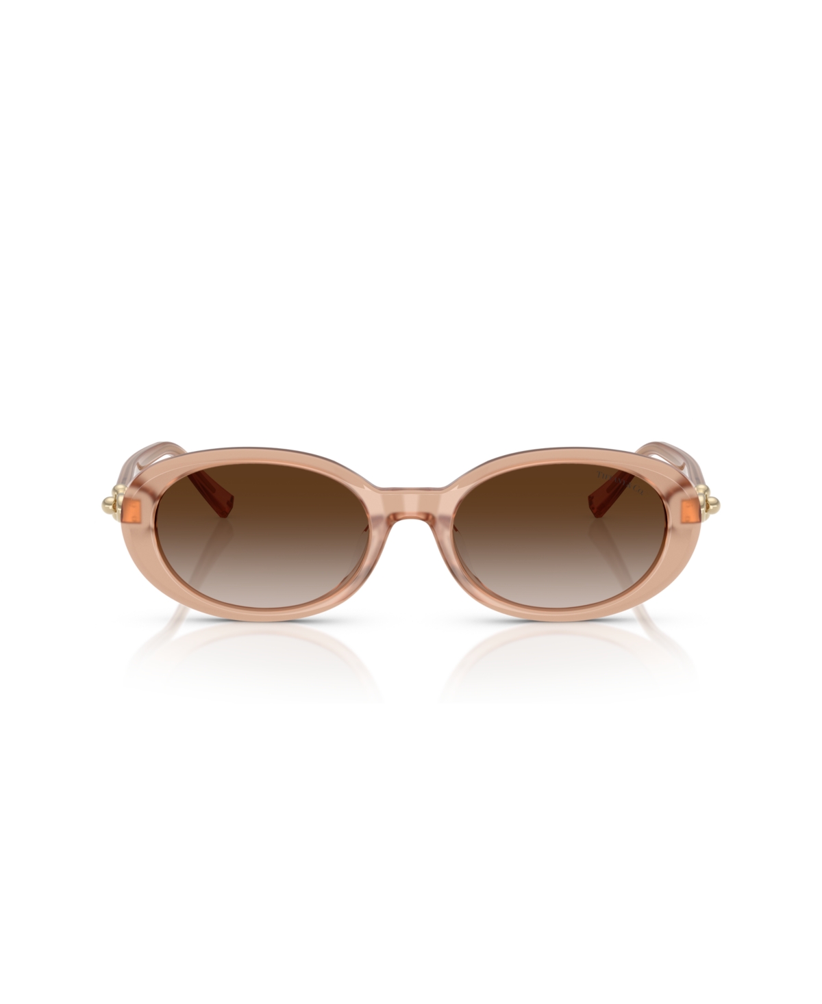 Tiffany & Co Acetate Oval Tf4242d Sunglasses In Opal Nude