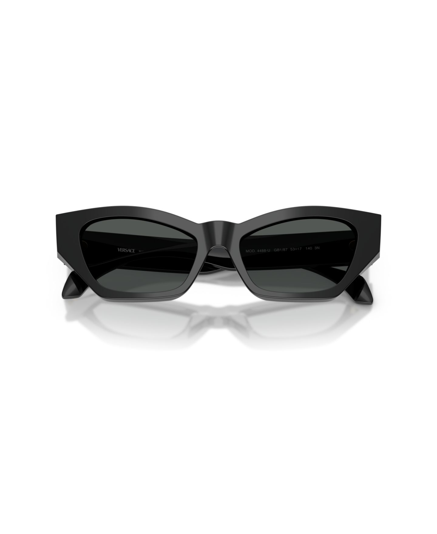Женские солнцезащитные очки Versace Large Sunglasses, VE4488U, цвет: Чёрный — фото 4