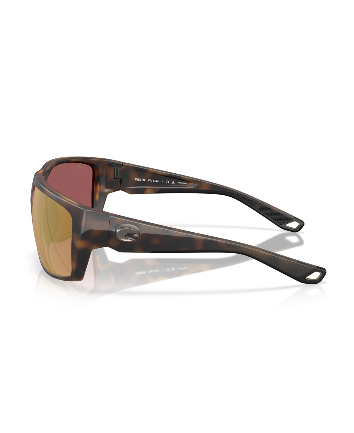 Costa Del Mar Men's Fly Line Polarized Sunglasses, 6s9129 In Matte Tortoise