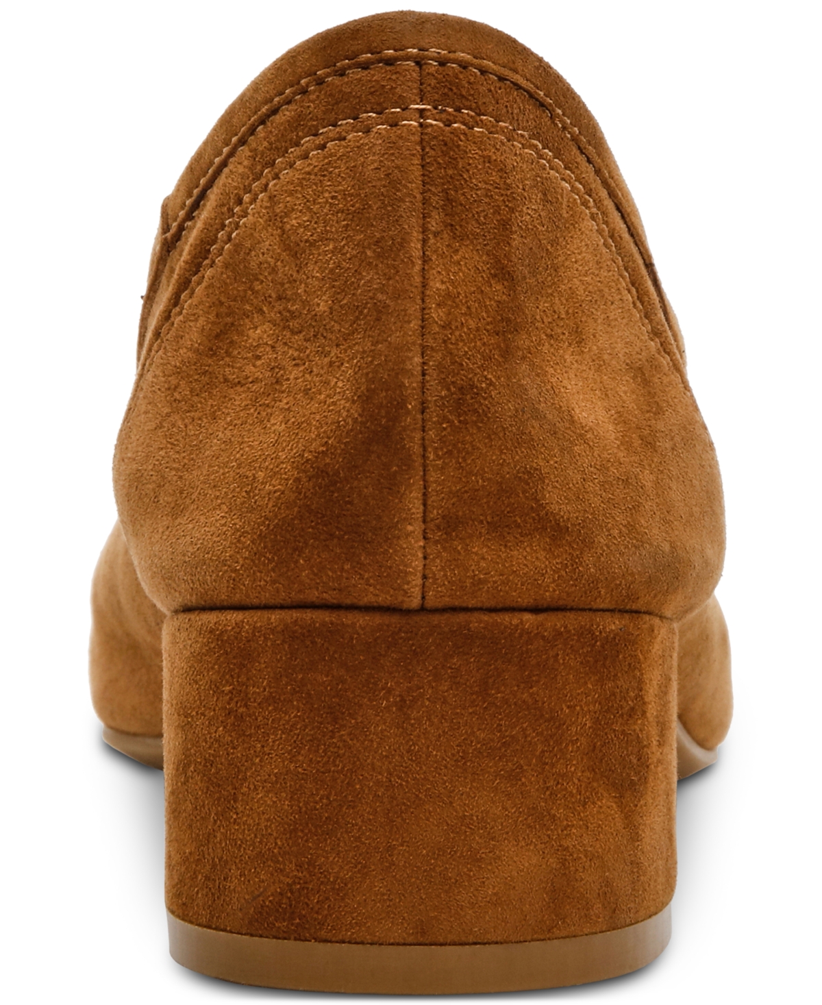 Steve Madden Mollie Block Heel Pump In Chestnut Suede