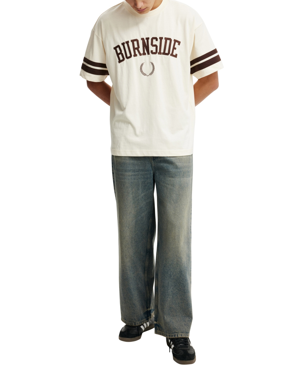 COTTON ON MEN'S BOX FIT COLLEGE T-SHIRT 