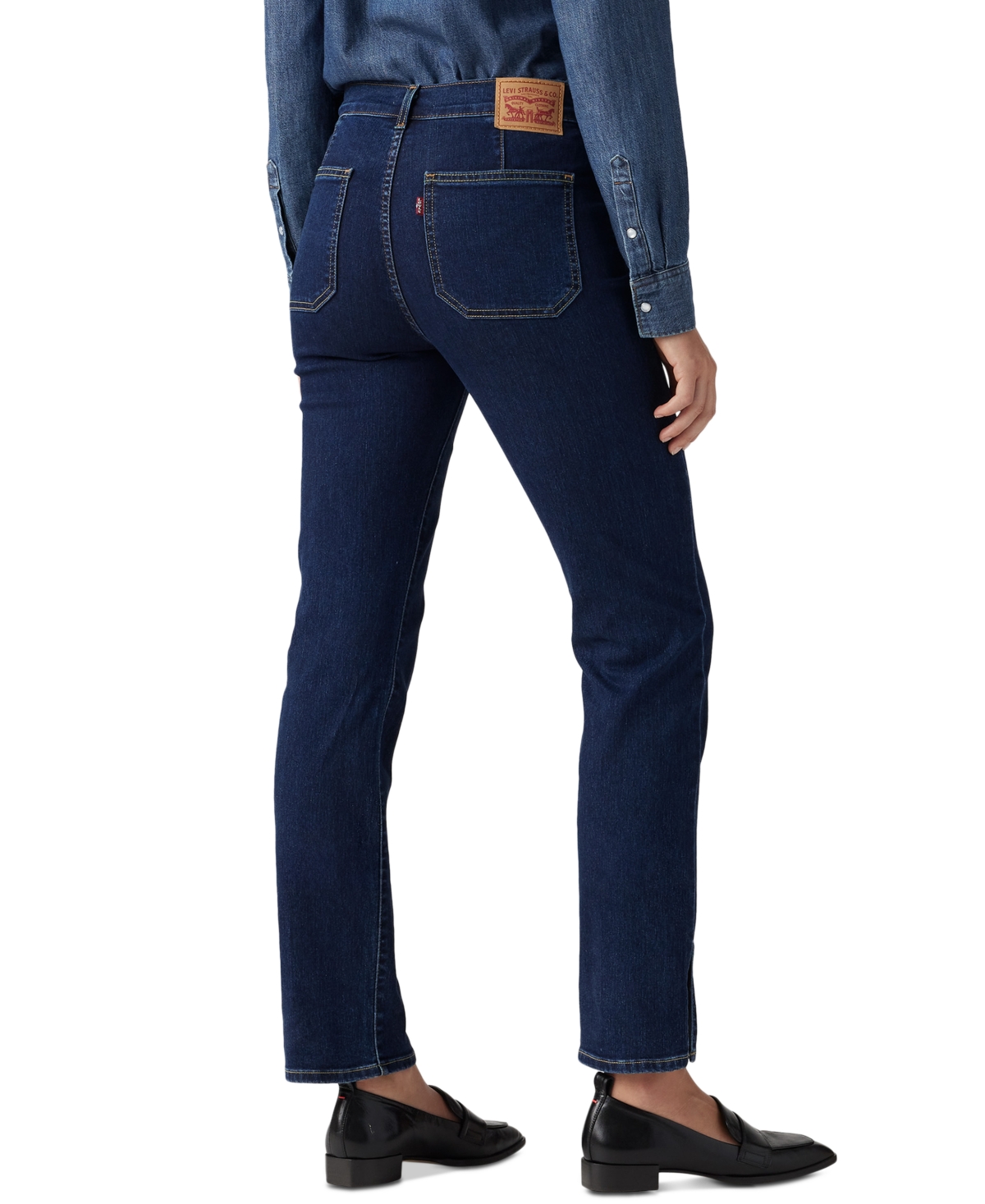 Levi's Women's High-rise Tailored 724 Straight-leg Jeans In Blue