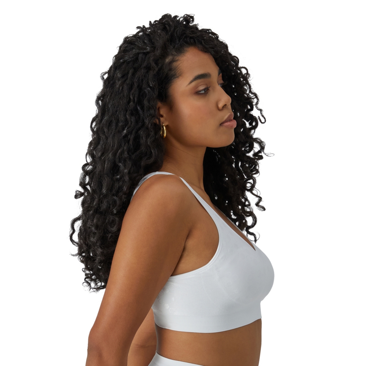 Bali Women's Comfort Revolution Comfortflex Fit Seamless Shaping Wireless Bra 3488 In White