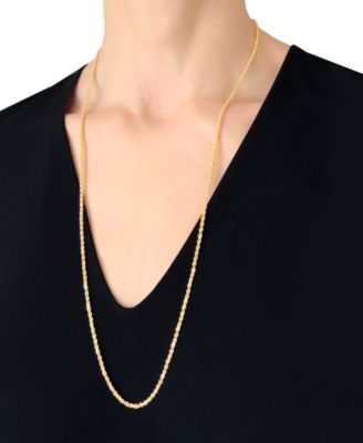 Forza Rope Chain 28" Necklace (2-1/2mm) in 14k Gold