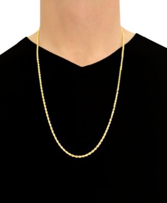 Forza Rope Chain 28" Necklace (2-3/4mm) in 14k Gold