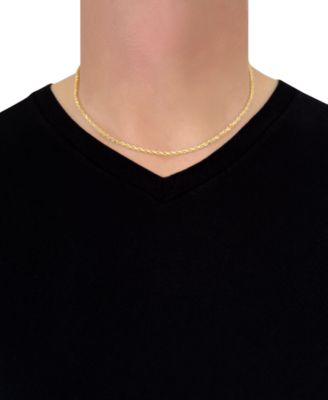 Forza Rope Chain 18" Necklace (2-3/4mm) in 14k Gold