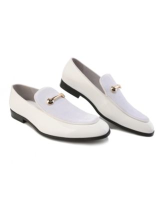Men's Velvet & Patent Leather Slip On Dress Loafer