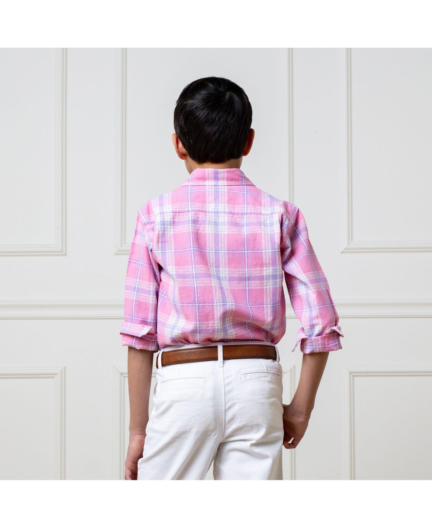 Boys Hope and Henry Linen Long Sleeve Button Down Shirt