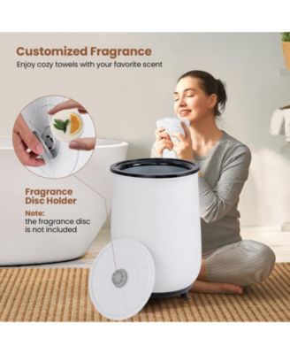 23L Large Luxury Bucket-Style Towel Warmer with Fragrant Disc Holder