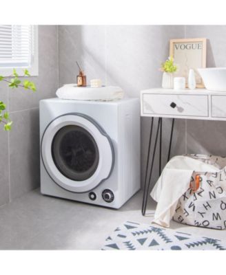 Compact Electric Tumble Laundry Dryer with Stainless Steel Tub