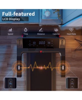 Folding Treadmill with APP Control and 12 Preset Programs Space-Saving Exercise Machine for Home Use