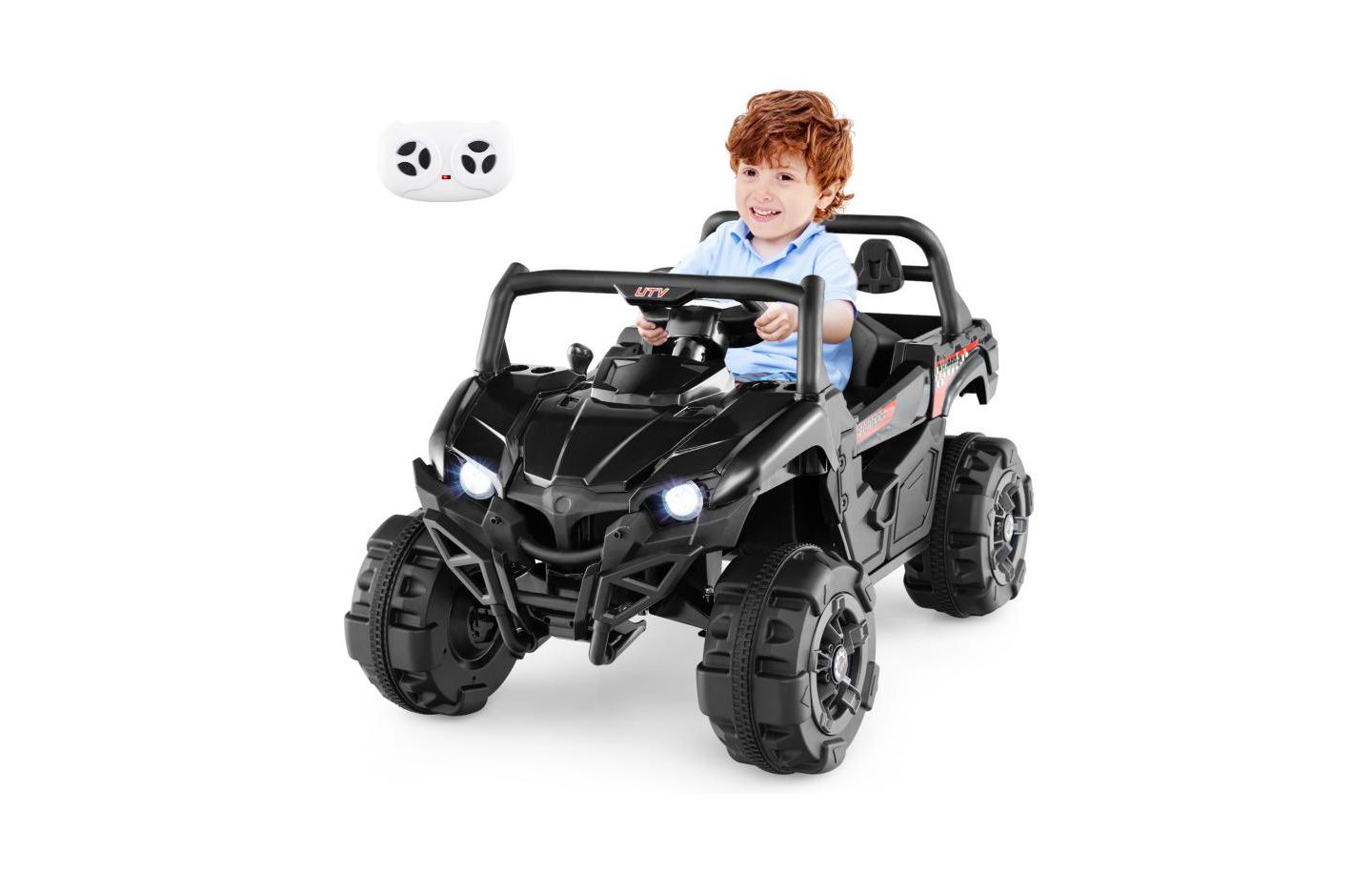 Детская игрушка Slickblue 12V Battery Powered Electric Ride-On Vehicle with Remote Control and 3 Speeds, 66 lb Capacity, Ages 3+, цвет: Чёрный — фото 8