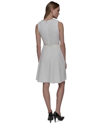 KARL LAGERFELD PARIS Women's Faux-Pearl-Trim Dress - Macy's