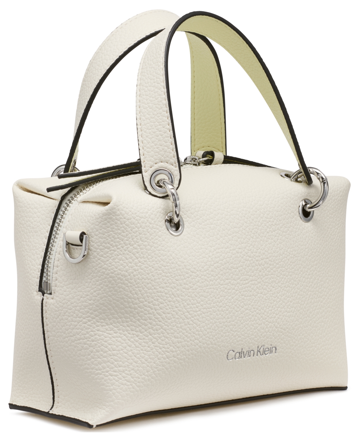 Calvin Klein Cali Small Crossbody Bag In Cherub White,endive