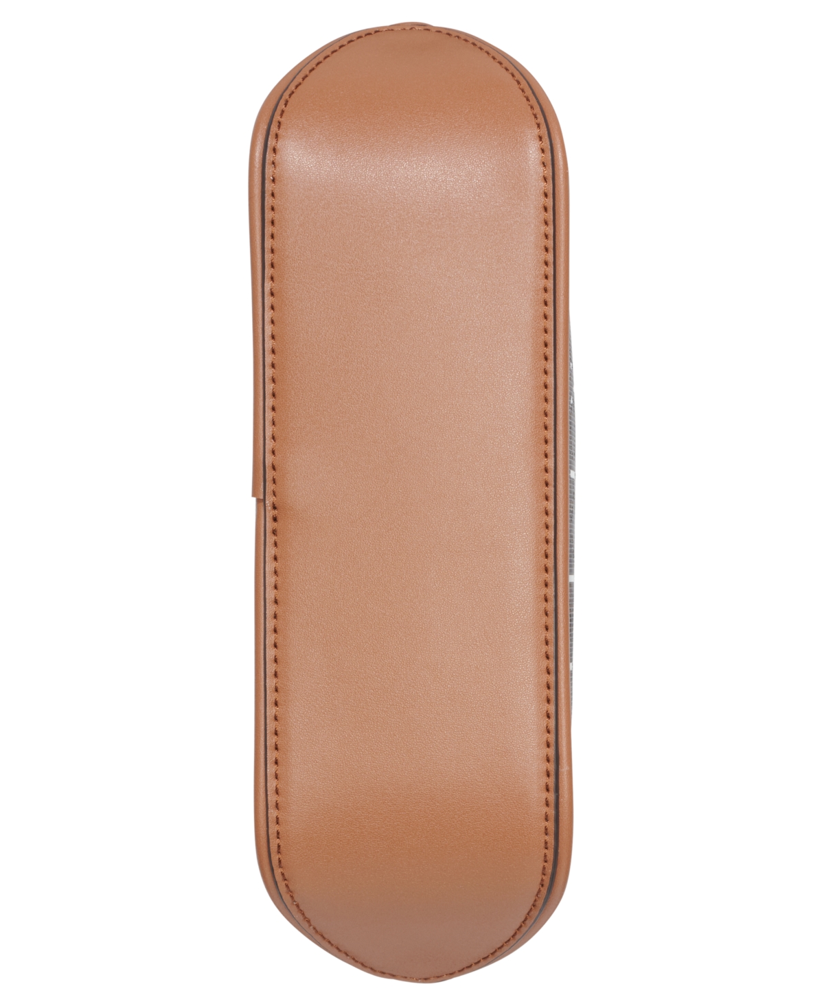 Shop Calvin Klein Audrey Textured Emboss Crossbody In Brown Khaki Linear