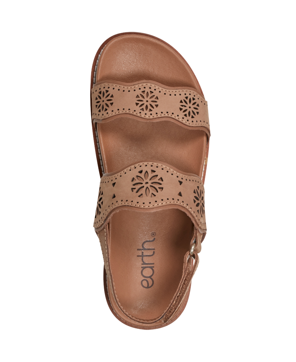 EARTH WOMEN'S FERNE STRAPPY SLINGBACK CASUAL FLAT SANDALS 