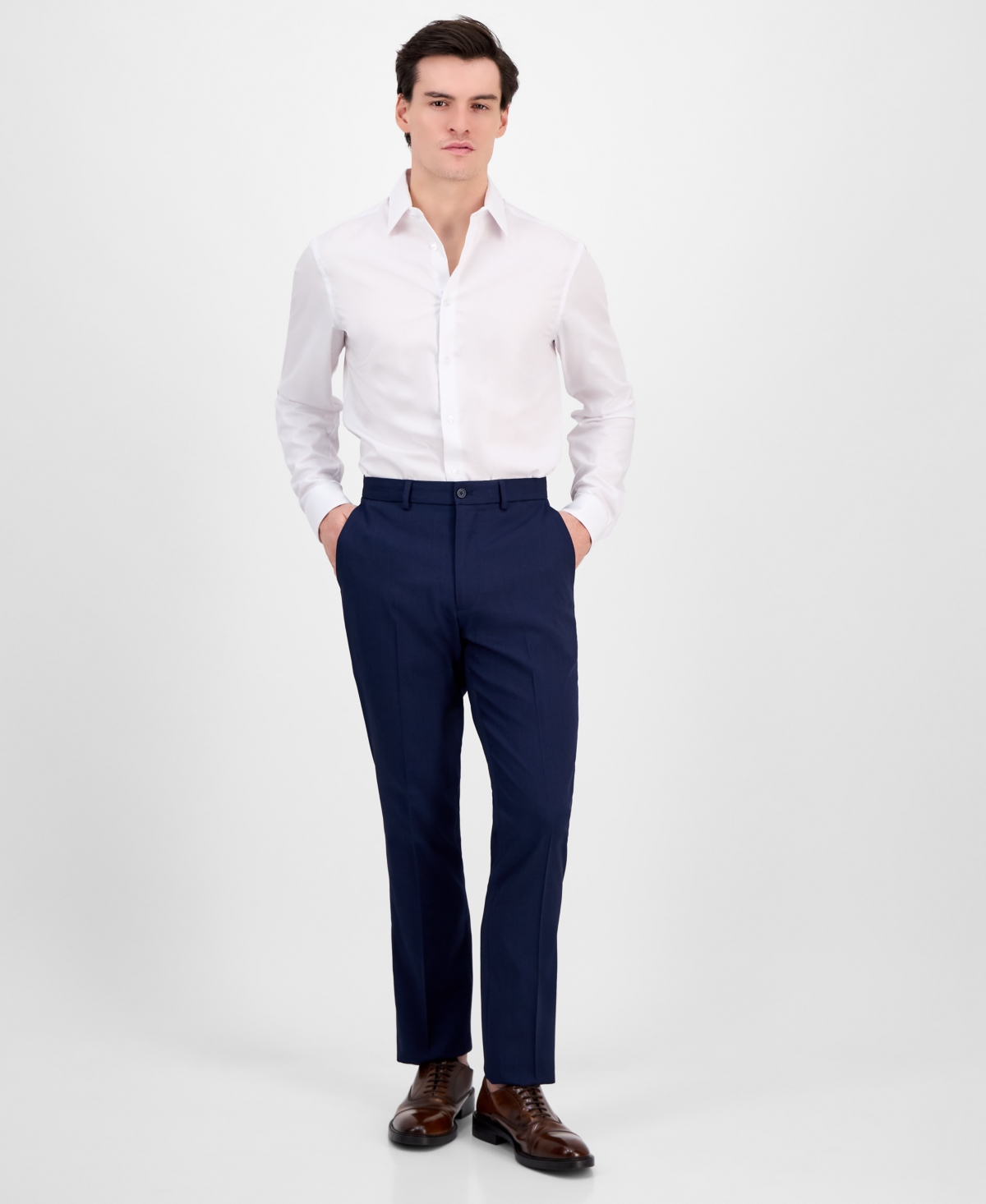 Dkny Men's Modern-fit Stretch Suit Separate Pants In Navy