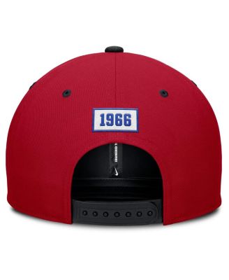 Men's Red/Navy Atlanta Braves Cooperstown Collection Pro Performance Snapback Hat