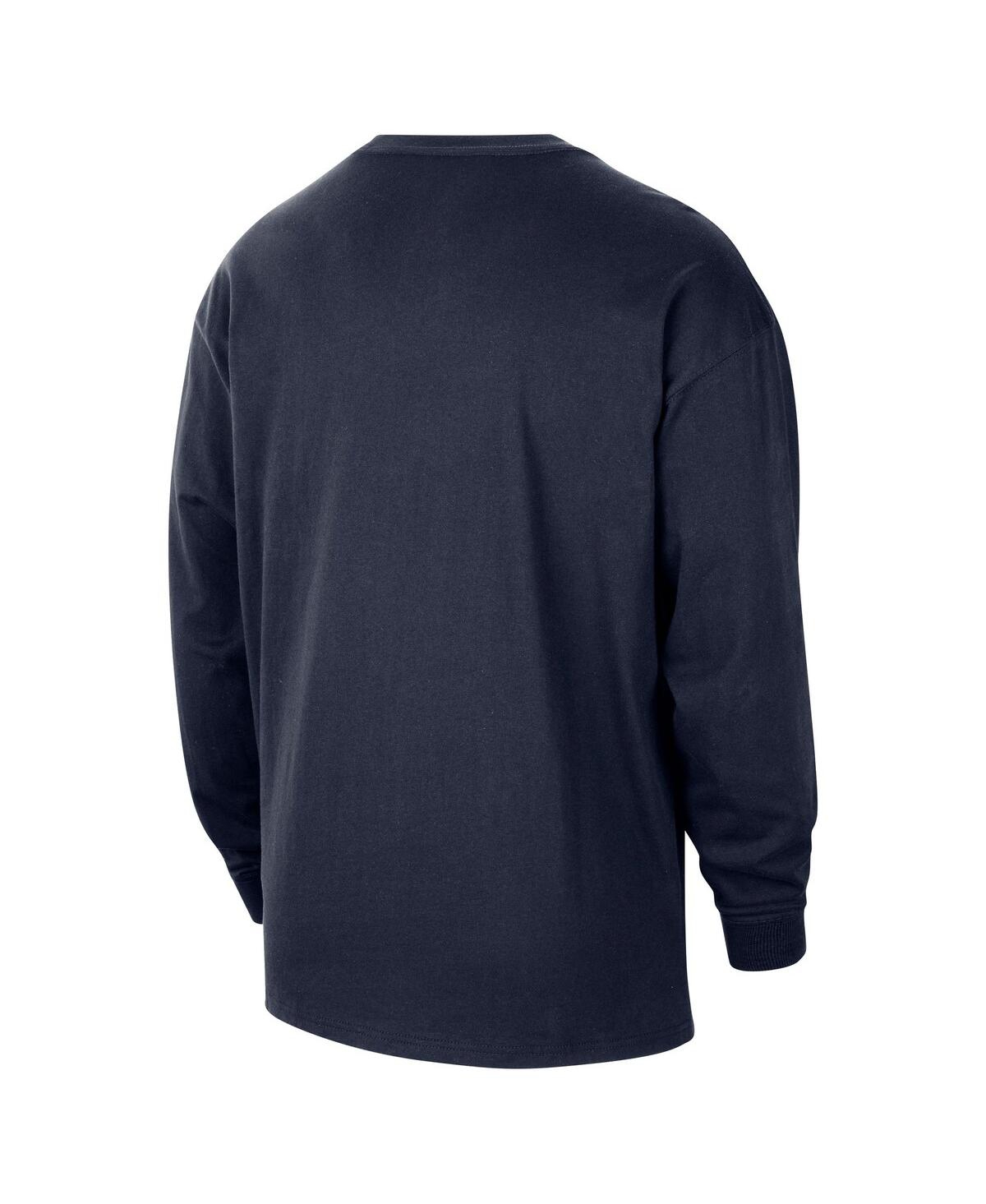 Nike Men's Navy Golden State Warriors 2024/25 City Edition Courtside Max90 Heavyweight Long Sleeve T-shir In Navy
