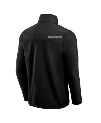 Darius Rucker Collection by Men's Black Las Vegas Raiders Color Block Polar Fleece Full-Zip Jacket