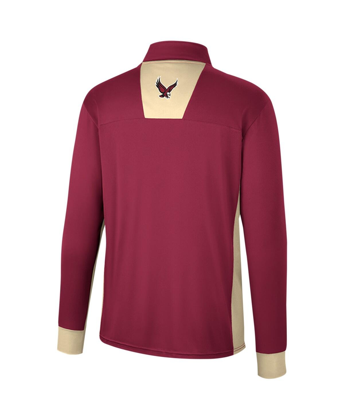 Colosseum Men's Maroon Boston College Eagles Bart Quarter-zip Top In Maroon