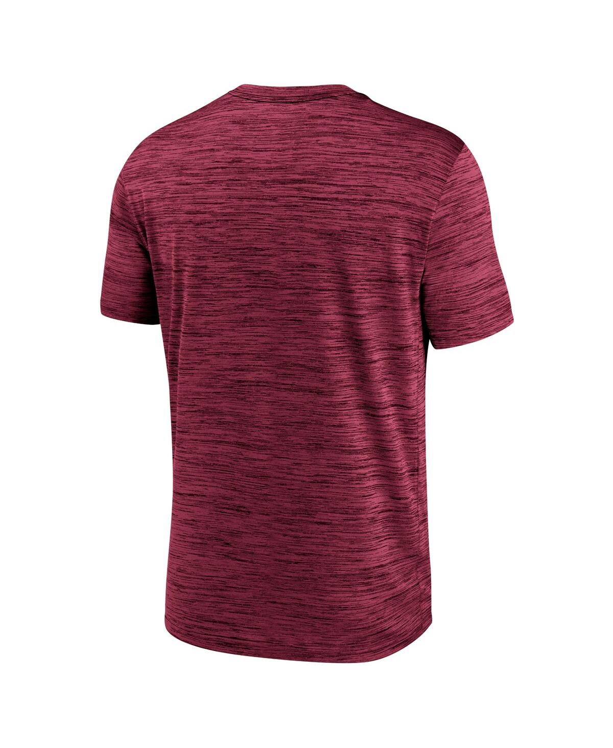Nike Florida State Seminoles Campus Center Block Velocity  Men's Dri-fit College T-shirt In Garnet