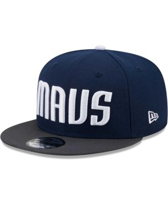 Men's Navy/Gray Dallas Mavericks Jersey Hook Statement Edition 9FIFTY Snapback Hat