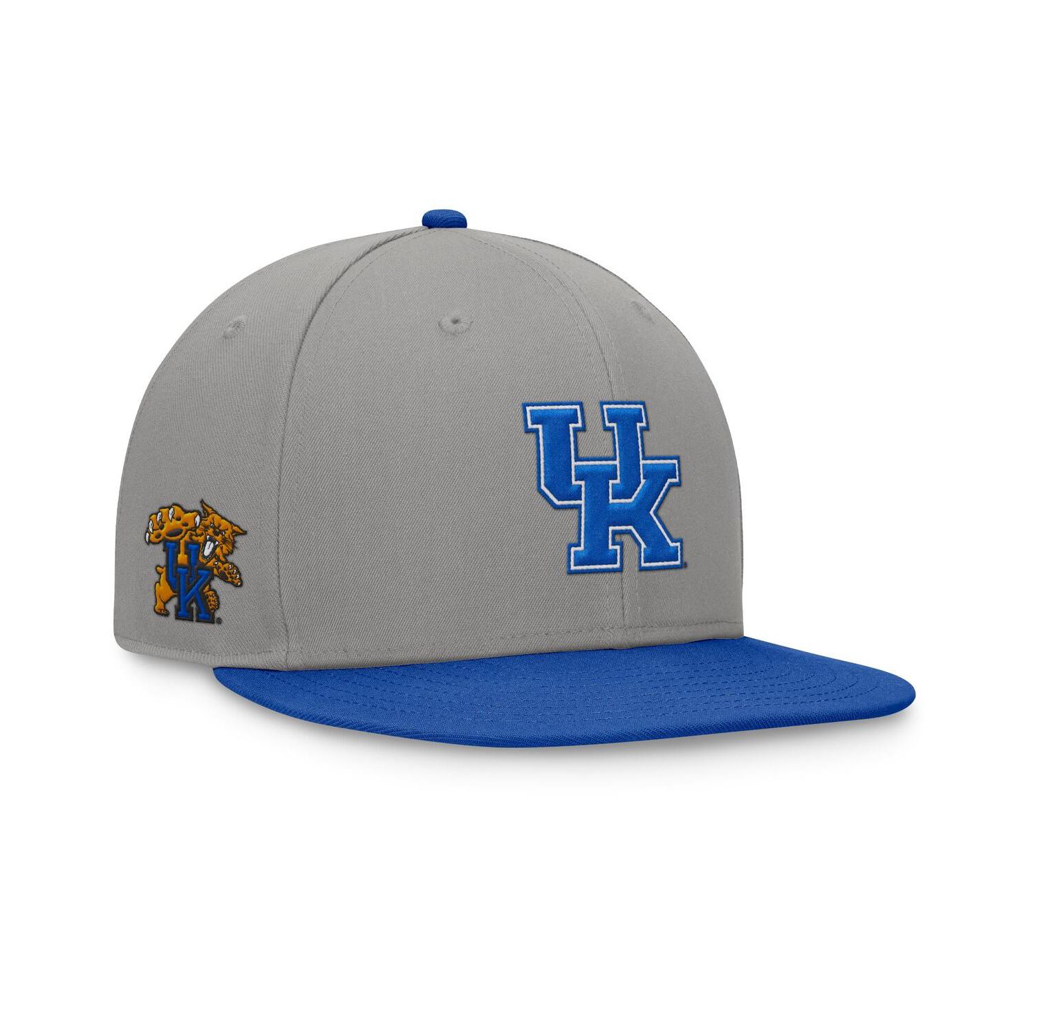 Men's Gray/Royal Kentucky Wildcats Rally Two-Tone Fitted Hat