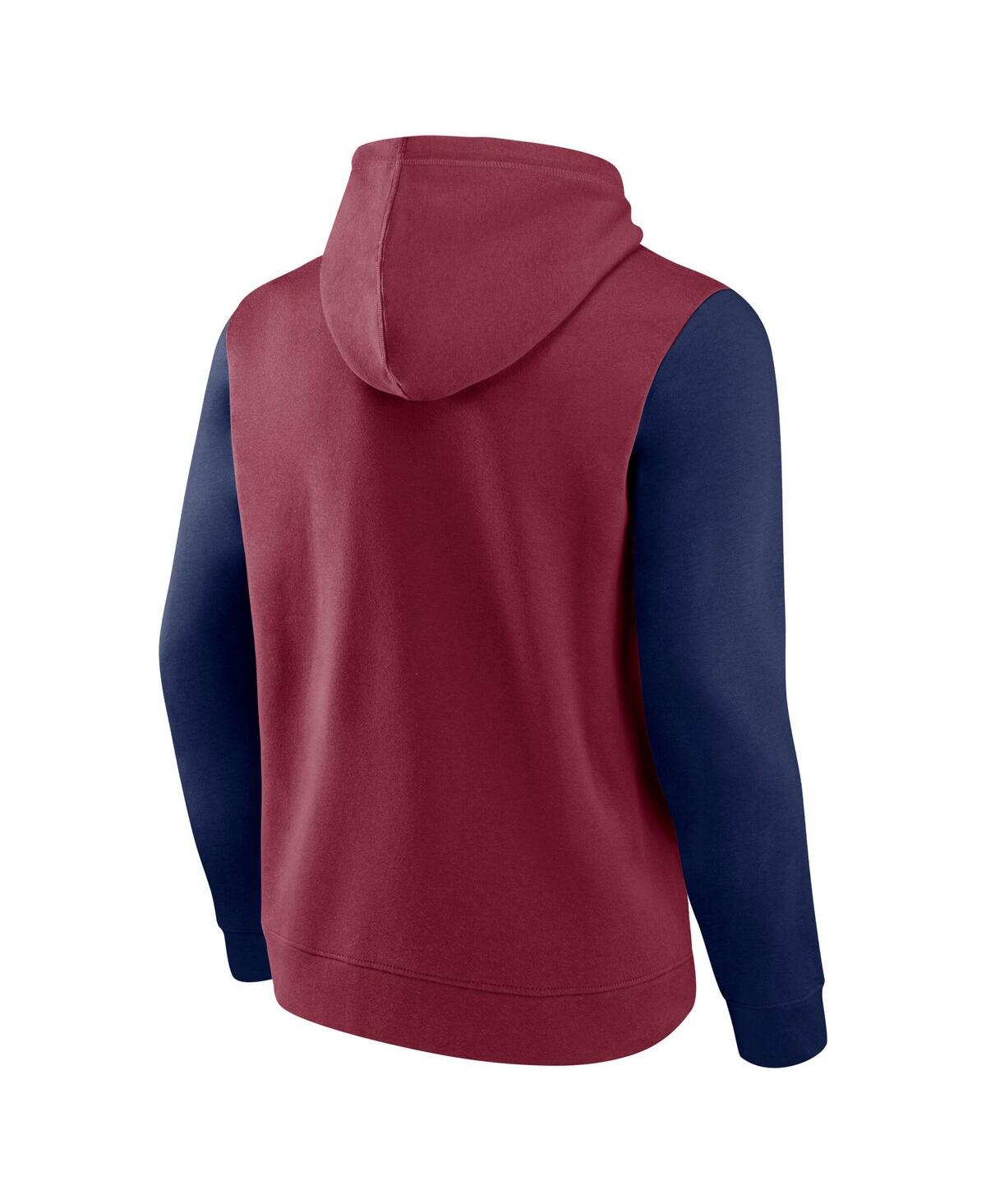 Logo Athletic Men's Burgundy Colorado Avalanche Deliver Fleece Pullover Hoodie In Burgundy