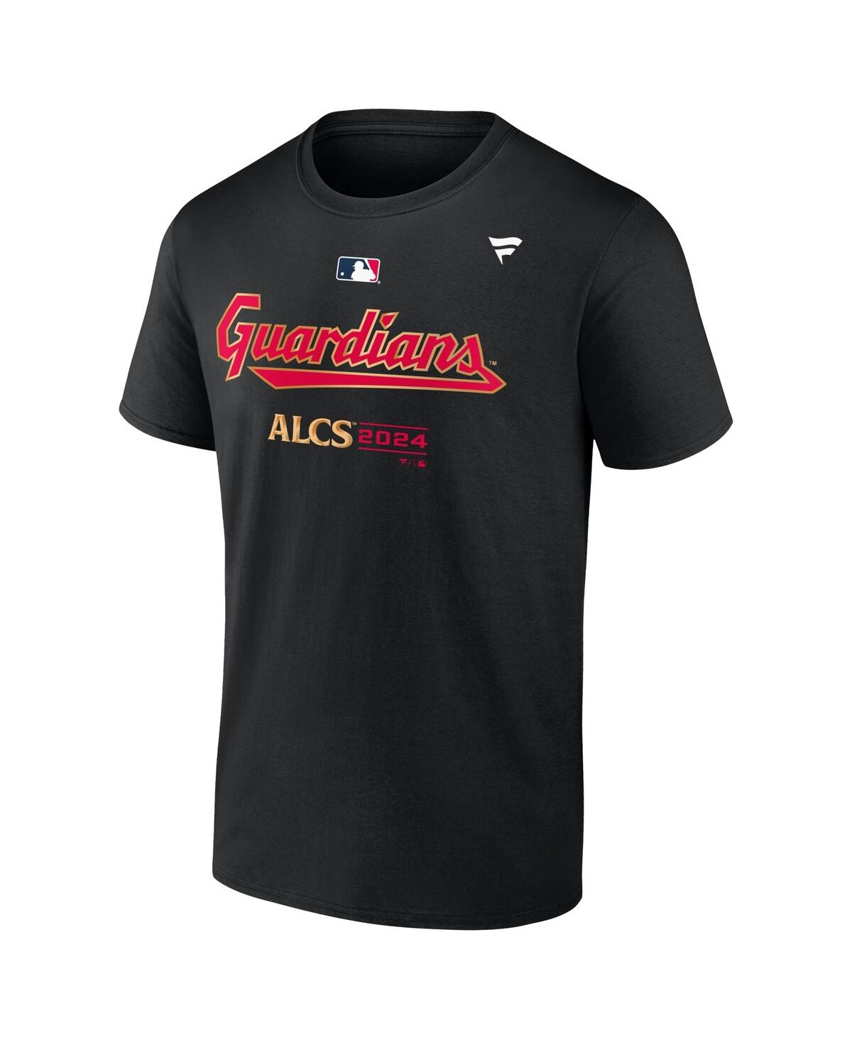 Fanatics Men's Black Cleveland Guardians 2024 American League Division Series Champions Locker Room T-shirt In Black
