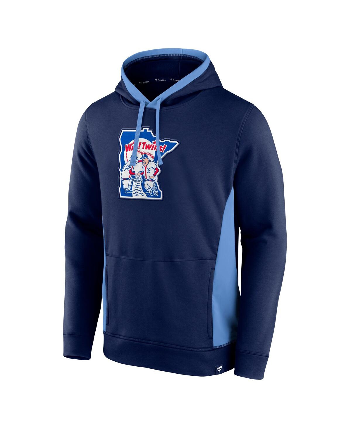 Fanatics Men's Navy Minnesota Twins True Classics Fanarama Pullover Hoodie In Navy