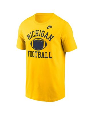 Men's Maize Michigan Wolverines Legacy Football Icon T-Shirt
