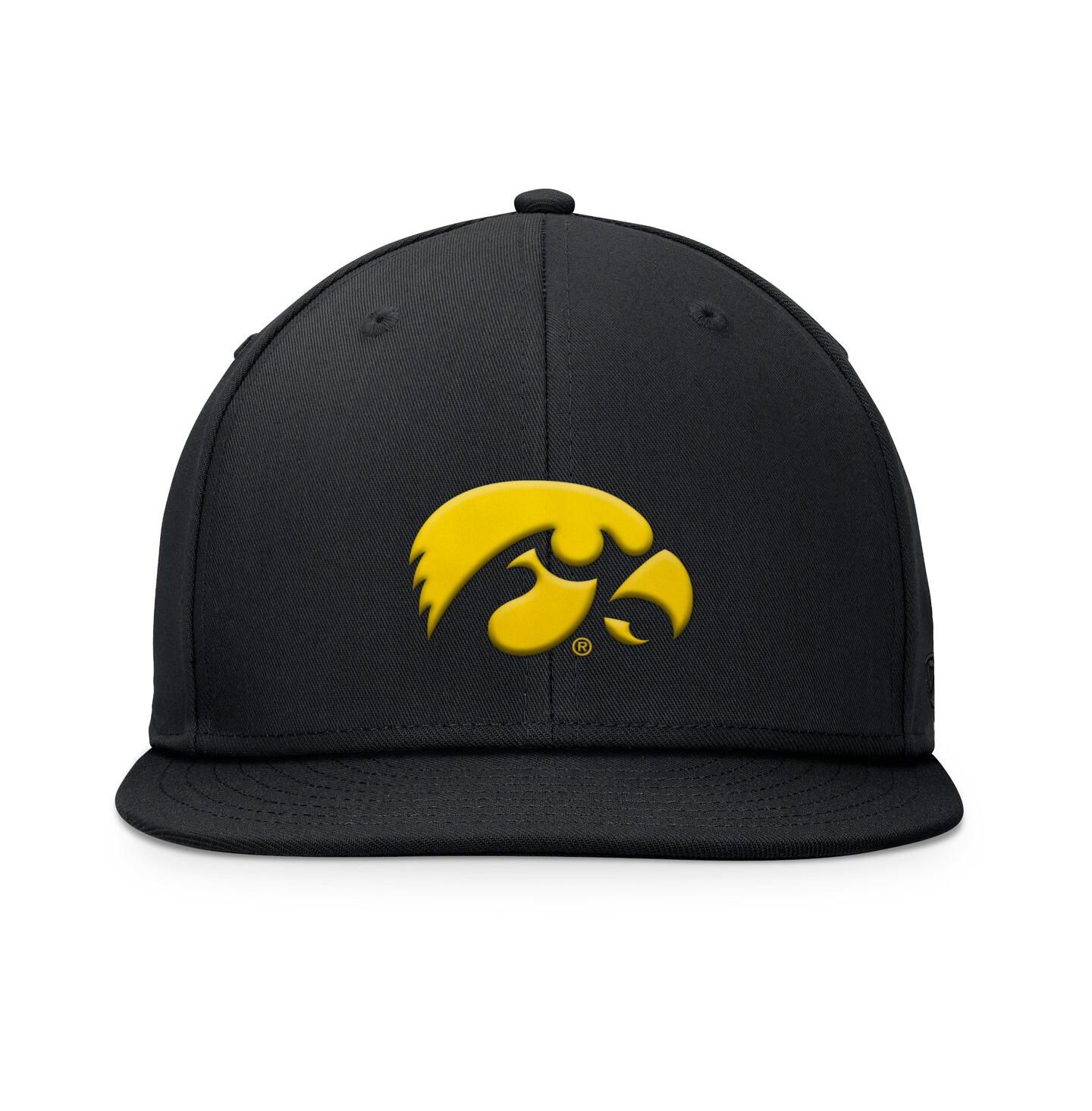Мужская кепка Top of the World Black Iowa Hawkeyes Fundamental Snapback Hat — фото 4