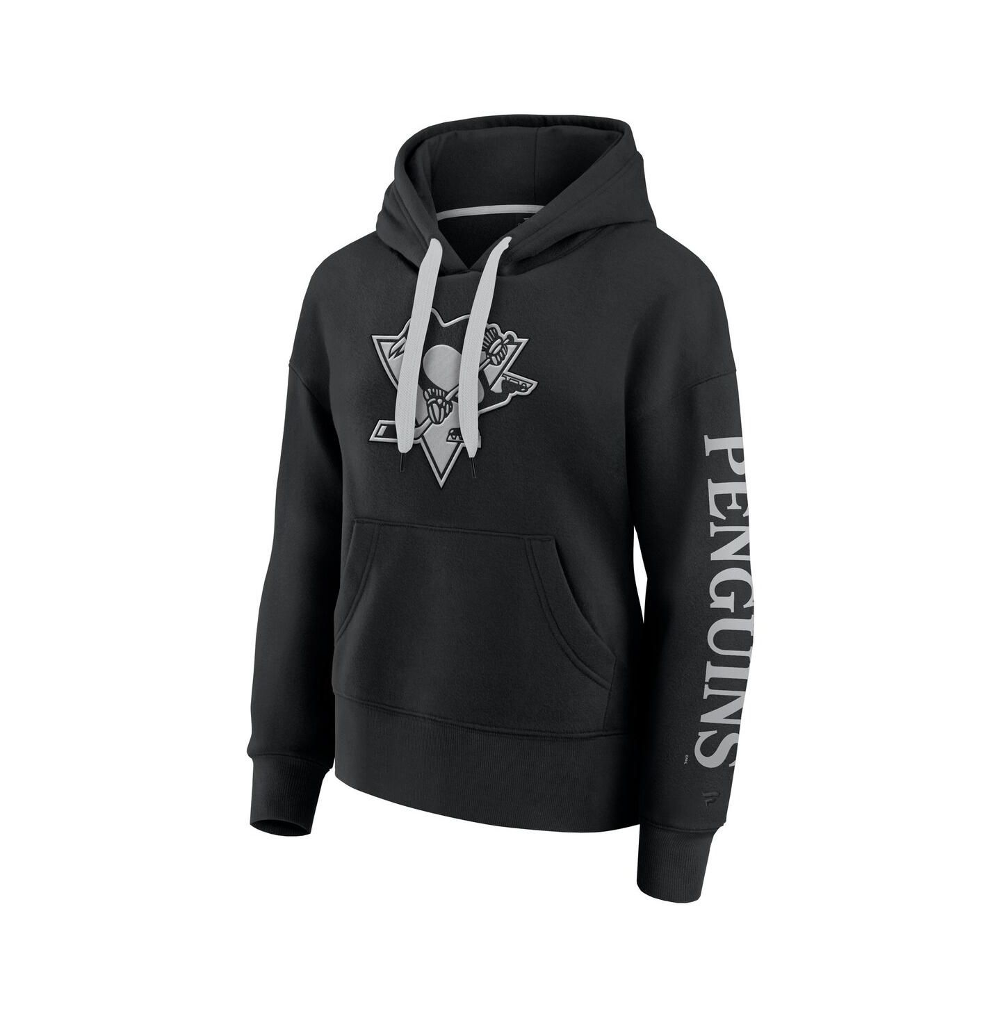 Женское худи Fanatics Black Pittsburgh Penguins Elements Next Pullover — фото 3
