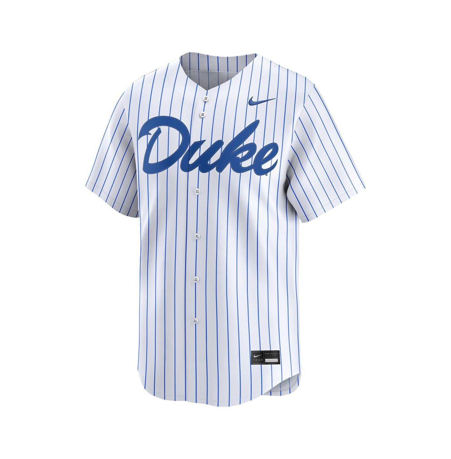 Мужской топ Nike White Duke Blue Devils Home College Limited Baseball Jersey — фото 3