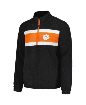 Men's Black Clemson Tigers Pinch Runner Half-Zip Top