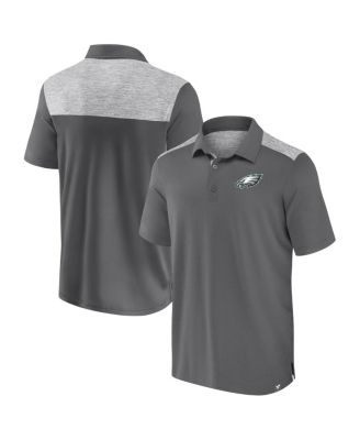 Fanatics - Men's Heather Gray Philadelphia Eagles Long Shot Polo