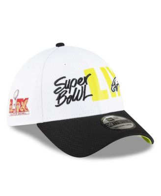 New Era - Men's White/Black Philadelphia Eagles Super Bowl LIX 39THIRTY Flex Hat
